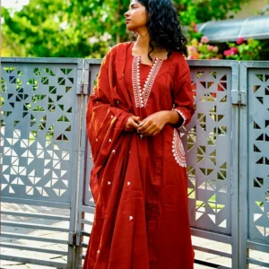 3 piece set,Brick red,Daya collections