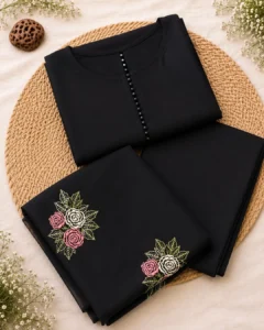 3 piece set,Georgette black,Daya collections