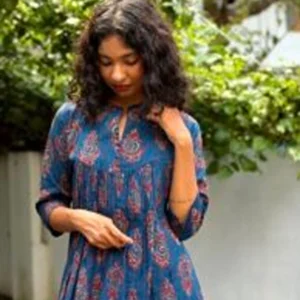 Pure-cotton-blue-Daya collections