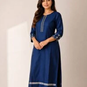 Royal-blue-kurti-Daya Collections