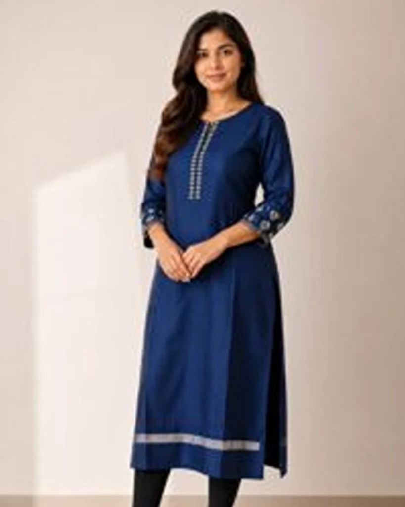 Royal-blue-kurti-Daya Collections